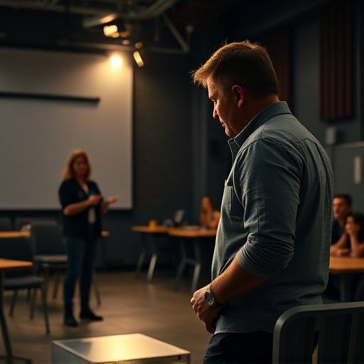Acting instructor leading a class